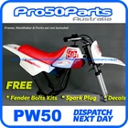 Yamaha 2016 PW50 Peewee 50 White Red Fender Cover & Tank + Red Seat + FREEBIES