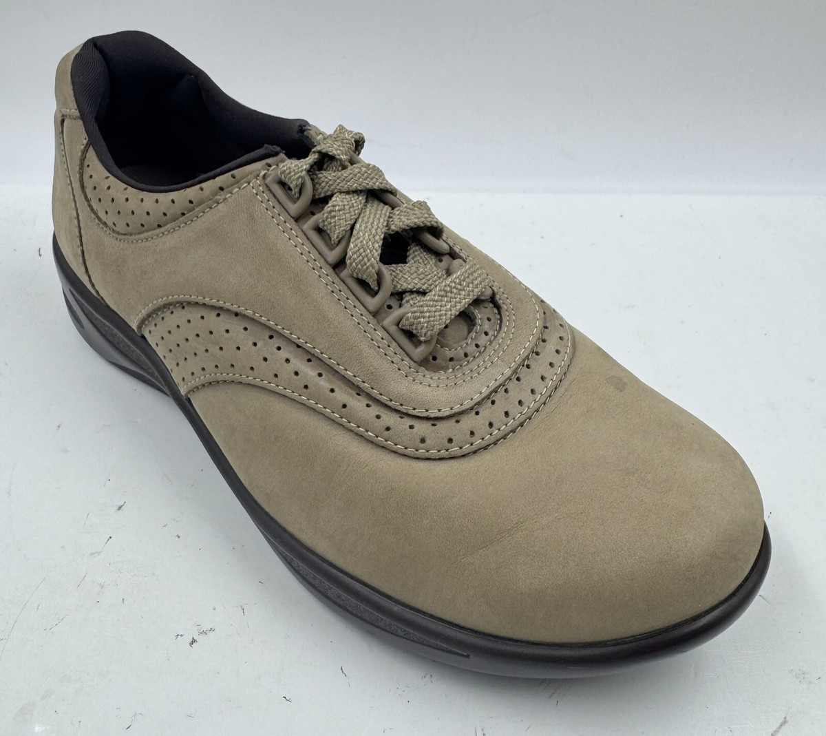 SAS Clare Mary jane Shoes Women's Sage Nubuck Lace Up Flat