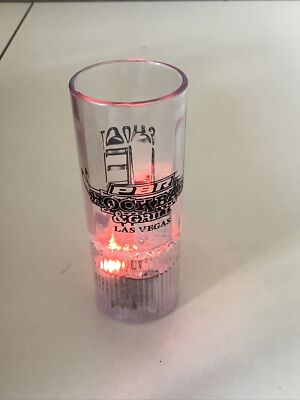 PBR Rock Bar & Grill Lighted Plastic Party Shot Glass