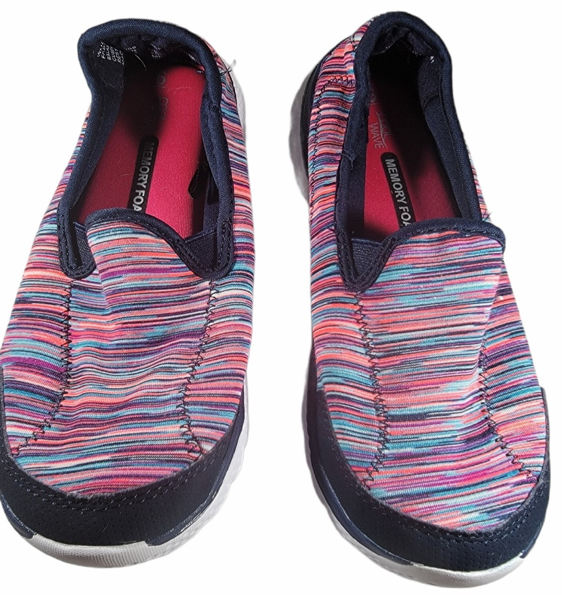 Danskin Now Womens Memory Foam Slip On Sneakers Size