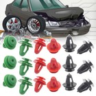 50X Universal Door Panel Clips Fixing Fastener 9mm Hole Car Interior Accessories