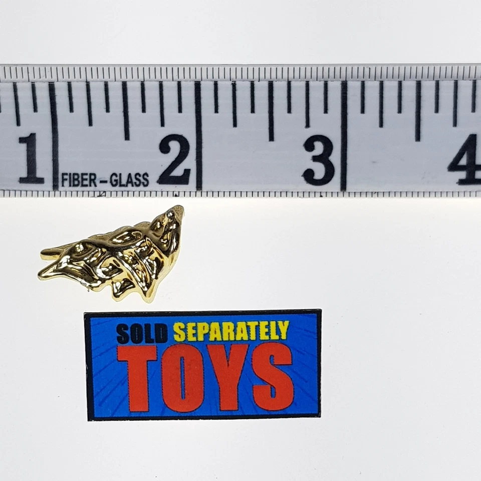 Vtg Skeleton Warriors Aracula WRIST GAUNTLET original gold weapon accessory part - Image 2 of 4