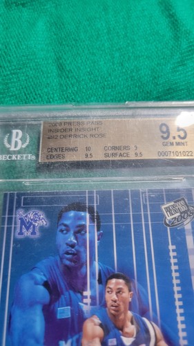 Derrick Rose 2008-09 Press Pass “Insider Insight" Rookie Card #11-2 BGS 9.5 - Picture 3 of 4