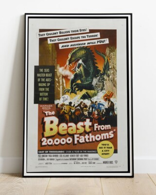Beast From 20000 Fathoms Repro Filmposter 36''x24'' /#1281