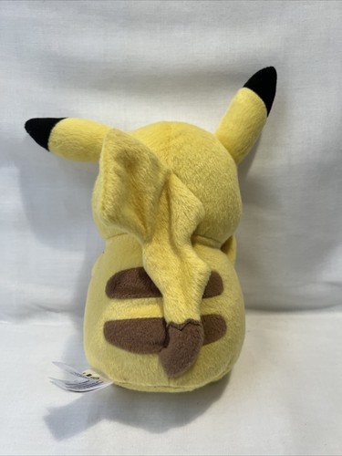 Pokémon Pikachu 8 Zoll Plüschtier Stofftier mit lächelndem Gesicht lachend Tomy - Bild 2 von 3