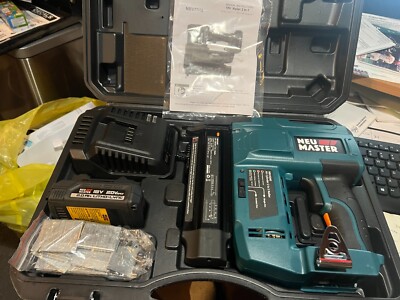 NEU MASTER--NAIL GUN-BATTERY POWERED--18 GUAGE 2 IN 1-BRAD STAPLER--CHARGER INCL