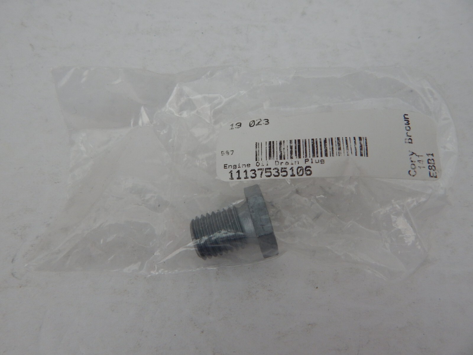 BMW 11137535106 Genuine Engine Oil Drain Plug New | eBay