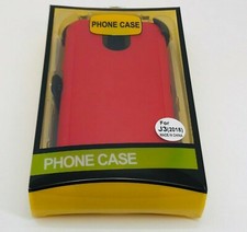 Funda protectora para Samsung Galaxy J3 2018/Achieve/Star (clip se adapta a Otterbox) ROJA