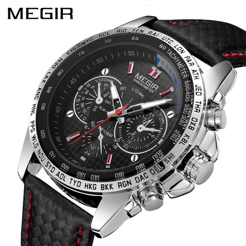 2025 MEGIR Sport Herrenuhren Top Marke Luxus Quarz Herrenuhr Mode - Bild 11 von 26