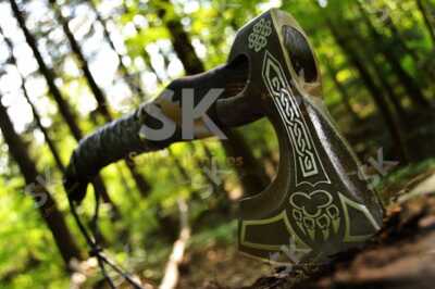 Viking Axe PERSONALIZED GIFT Custom Handmade hatchet Engraved on Carbon Steel