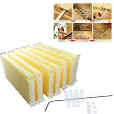 7PCS Auto Hive Frame for Beehive House Upgraded Auto Honey Bee Comb