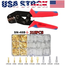 315pcs Assorted Insulated Crimp Spade Terminals Electrical Wire Connector Kit