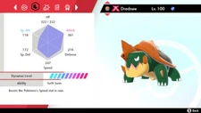 Pokemon Sword and Shield SWSH - Shiny 6IV Max EV Gigantamax Gmax Drednaw