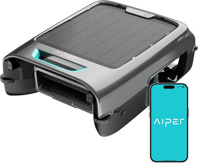 Ecosurfer S2 Solar Powered Pool Surface Skimmer Robot with APP Support, 24/7 Con
