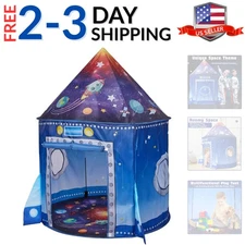 Rocket Ship Space Pop Up Play Tent for Kids-Astronaut Pretend Playhouse Gift ...