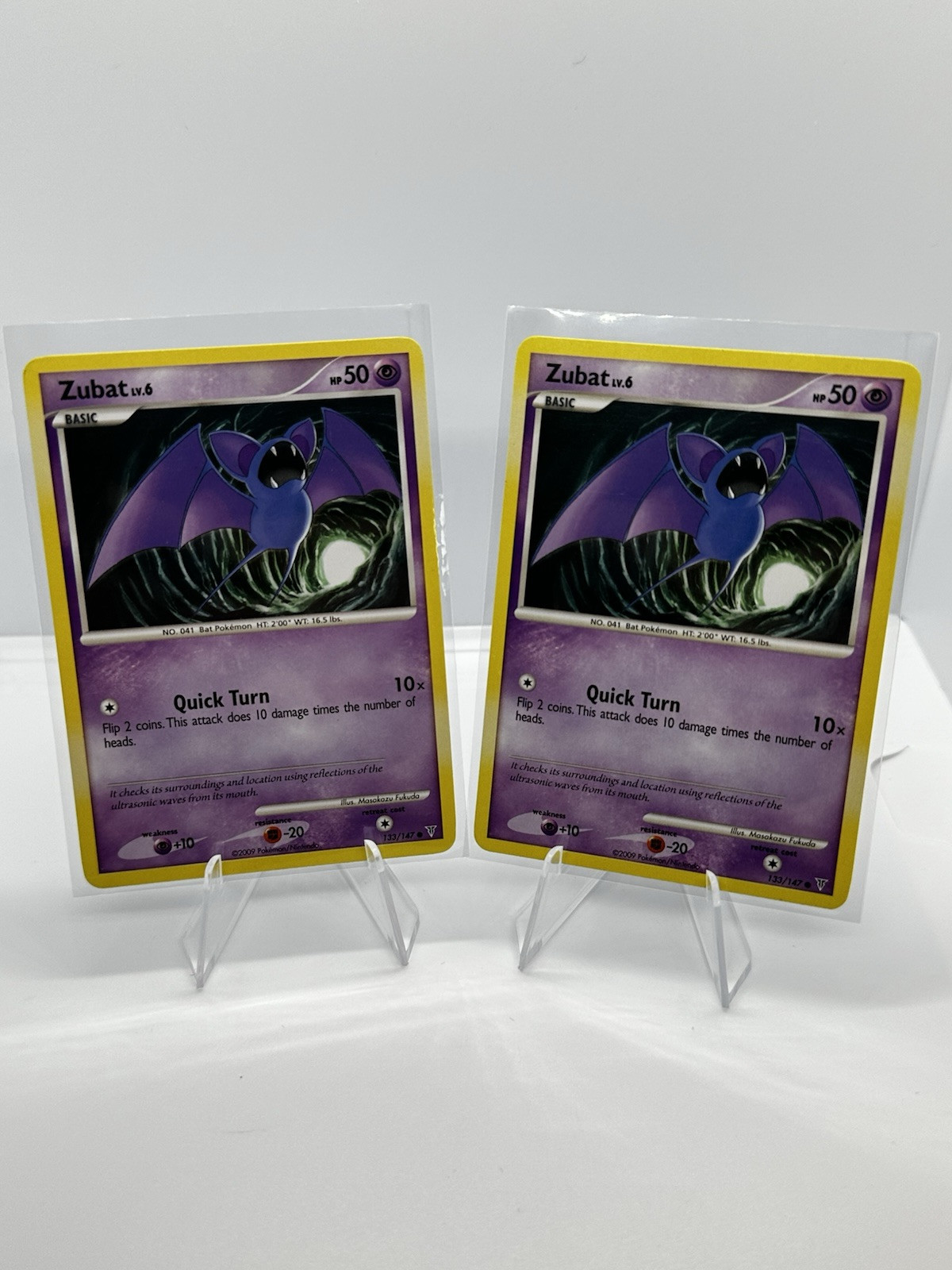2X Pokémon TCG Zubat Supreme Victors 133/147 Regular LP.