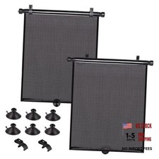 Car Side Window Sun Shades For Baby 2 Pack Uv Protection Breathable Mesh