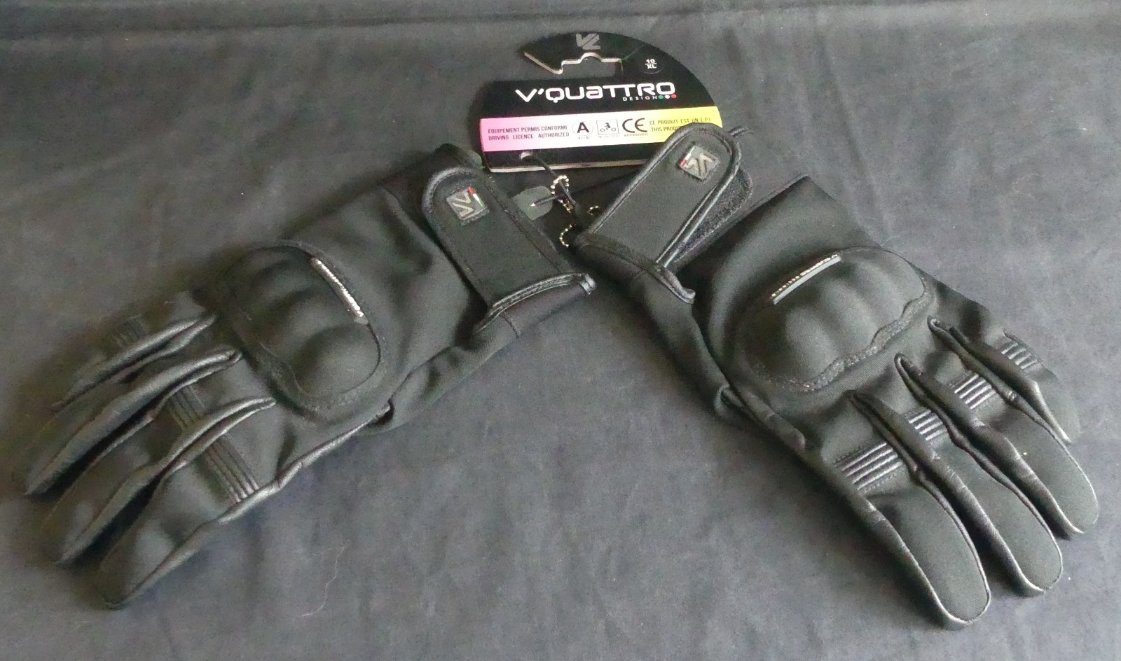 Gants V'Quattro Commuter Gore-Tex Noir XL : gants moto étanches pour motards exigeants