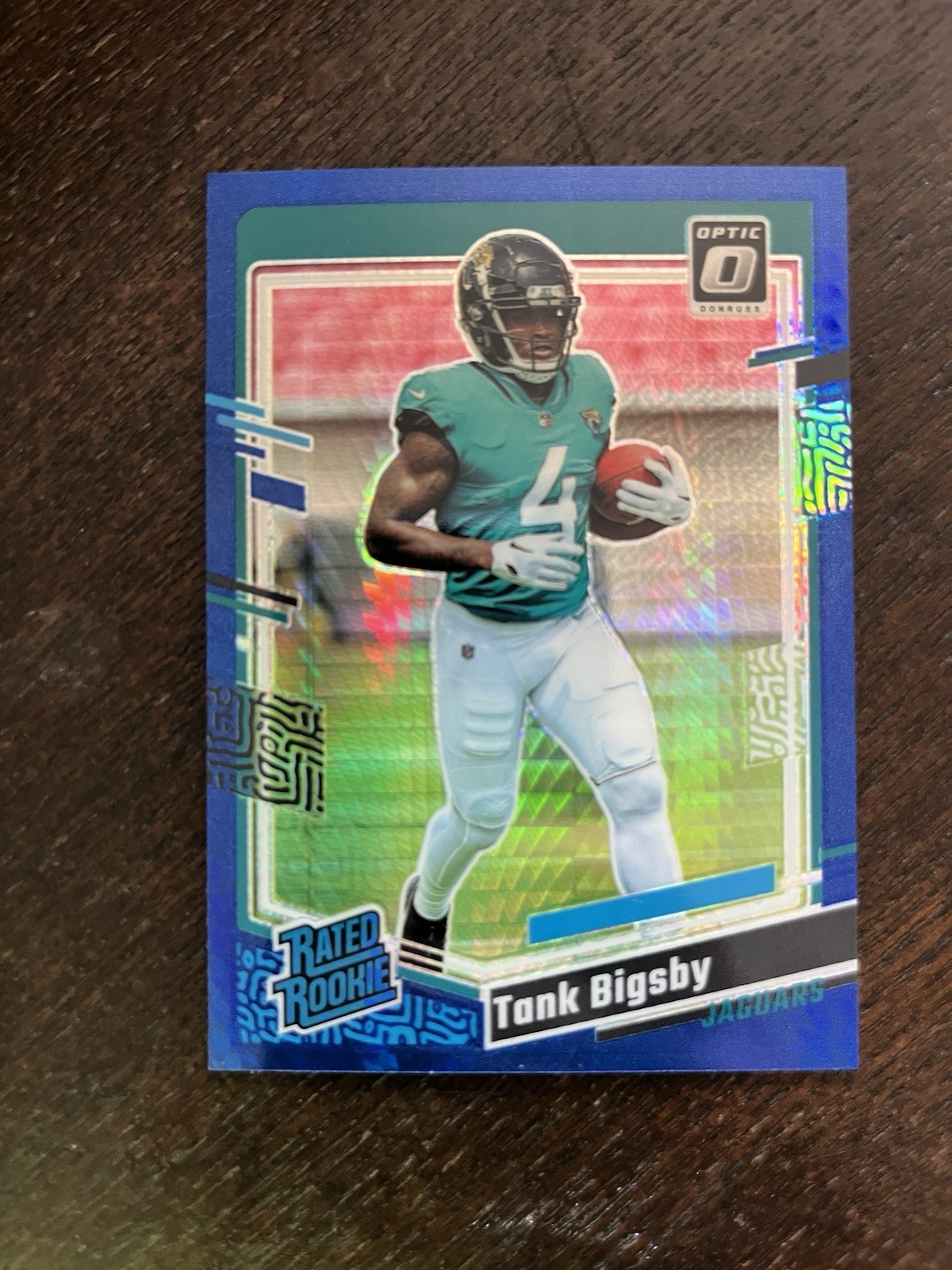 Tank Bigsby Rookie Card SP 2023 Optic #252 Blue Hyper Prizm Jags RC