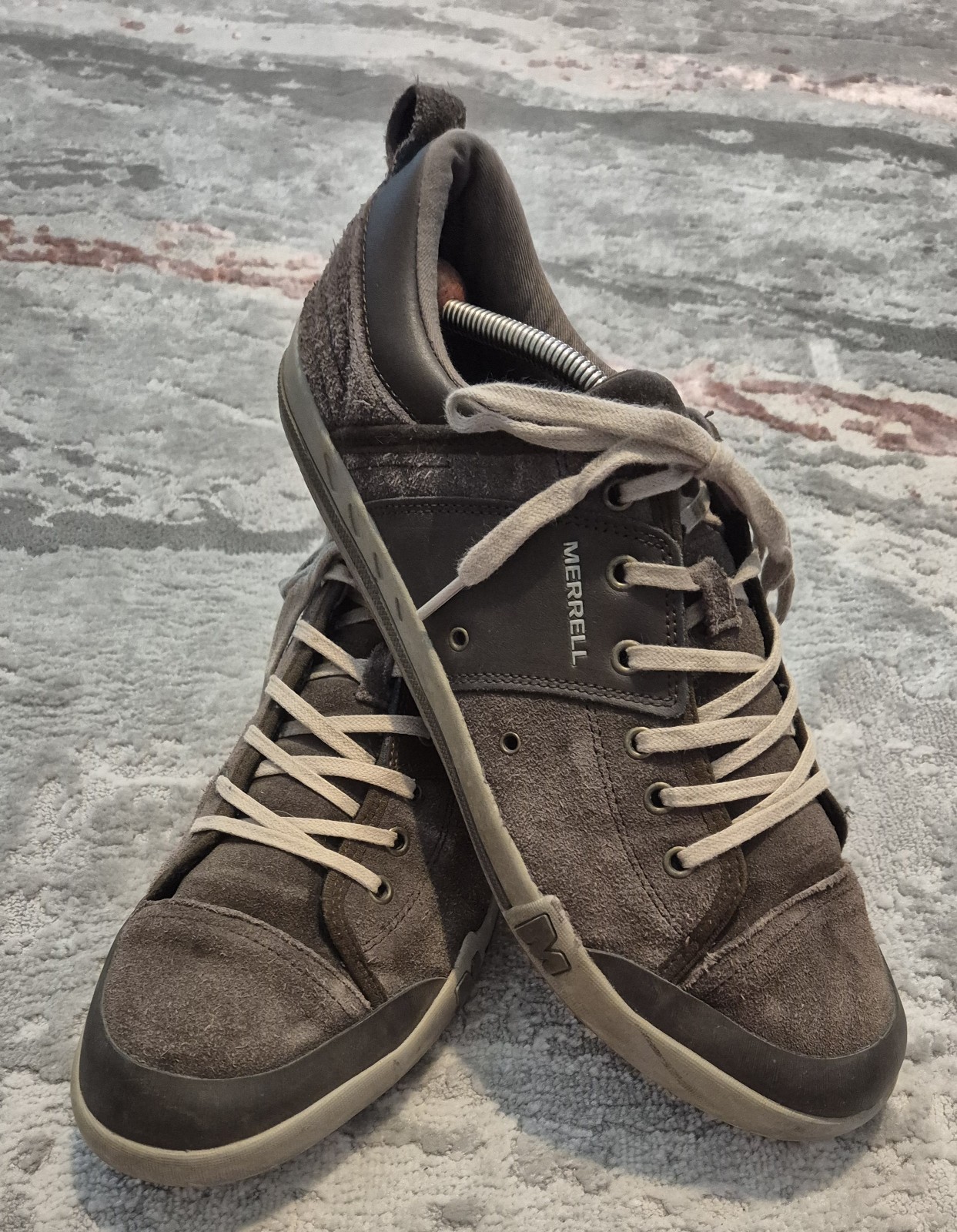 Scarpe da ginnastica Merrell nere in ardesia UK 12 5 escursionismo passeggio