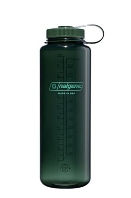 Nalgene Sustain 48oz Wide Mouth Water Bottle, BPA-Free, 50% Recycled, Jade 