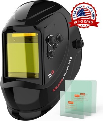 Casco de soldadura con oscurecimiento automático, protección luz azul