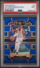 2023-24 Select Victor Wembanyama Blue Prizm #87 RC PSA 9 MINT Rookie Spurs