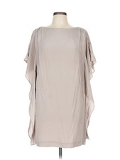 Suzi Chin for Maggy Boutique Women Gray Cocktail Dress 10 Petites