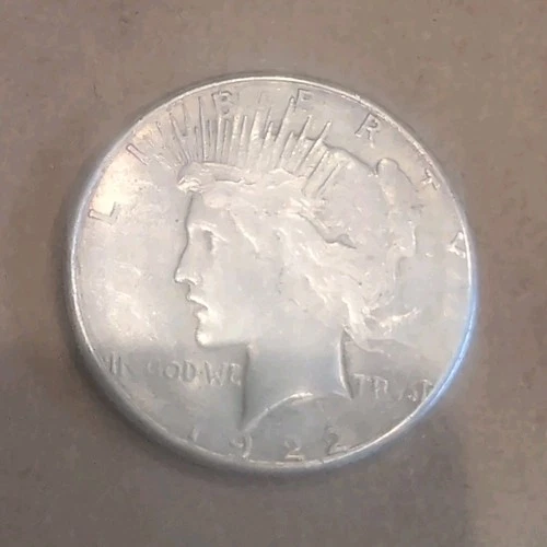1922 S Peace Dollar $1 Silver Coin Circulated Business Strike 0.9 Fineness