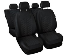 Kunstleder Autositzbezüge Schonbezüge Schwarz Universelle Set für Opel Antara