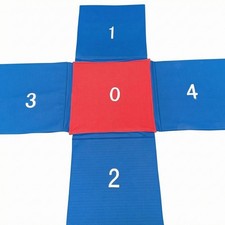 Numbered Jump Mat Smooth Surface Cross Mat Portable for Jumping Games