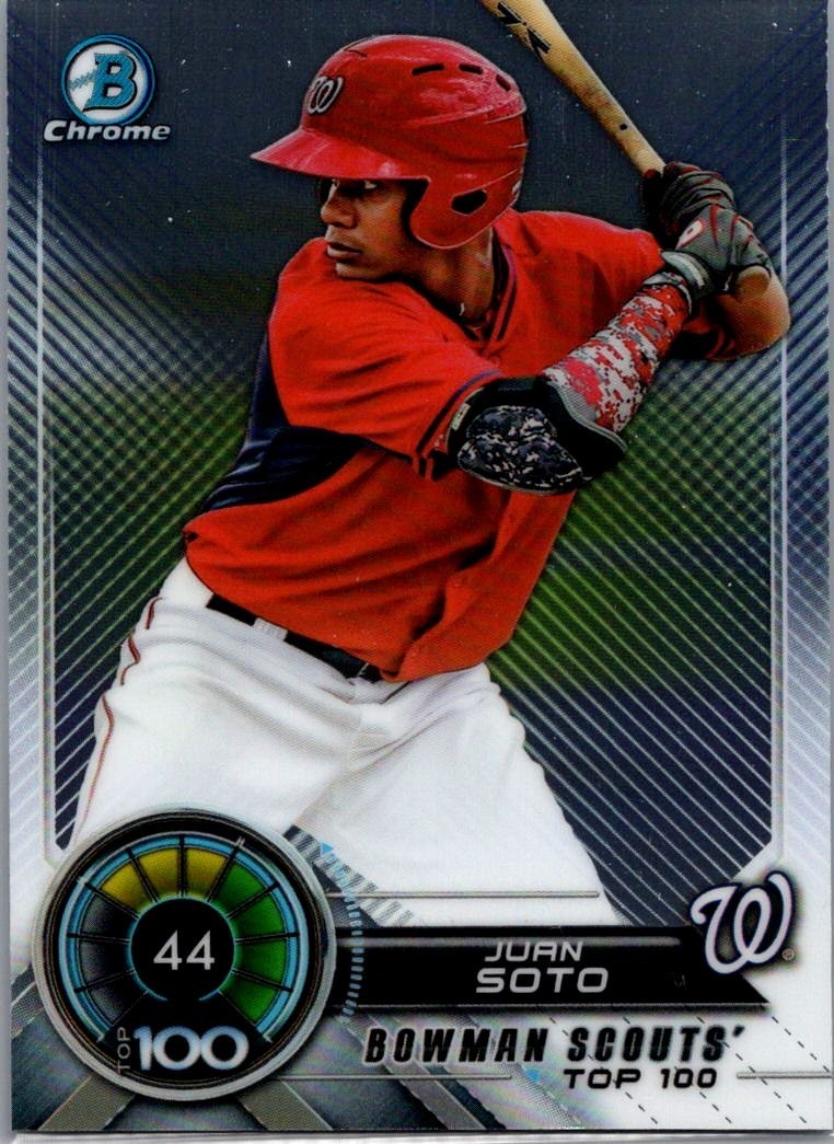 2018 Bowman Chrome Scouts Top 100 #BTP44 Juan Soto