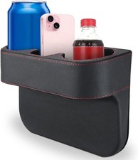 Car Cup Holder Auto Front Seat Organizer Multifunctional Cup Drink Holders W/ PU