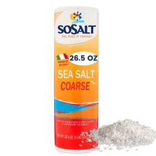 Coarse Sea Salt, Sun-dried Sicilian Sea Salt on the Salt Flats of Trapani Sic...