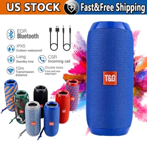 Bluetooth Speaker Wireless Waterproof Outdoor Stereo Bass USB/TF/FM Radio LOUD