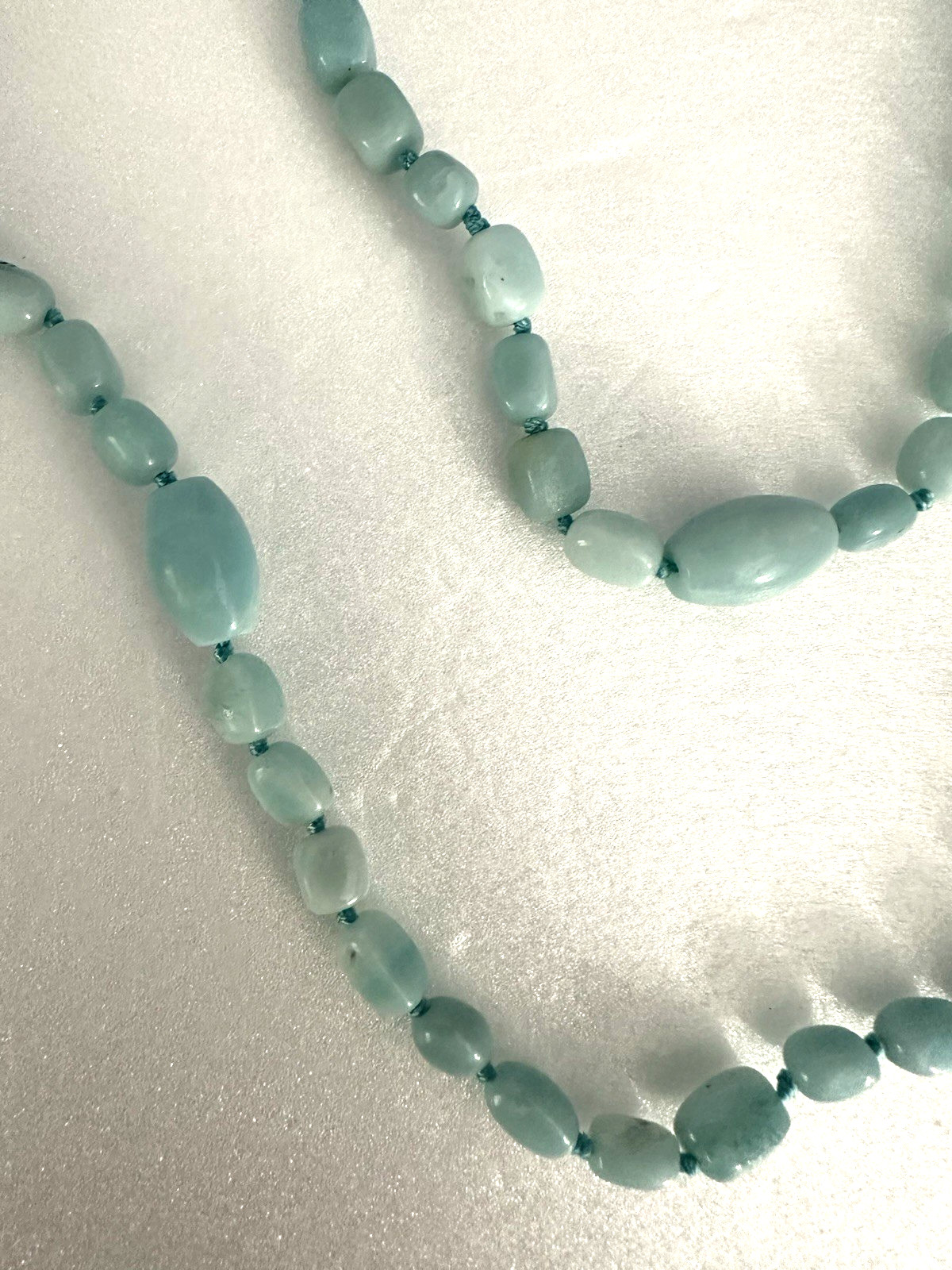 SAJEN Blue Stone Beaded Stackable Long Necklace 9… - image 6