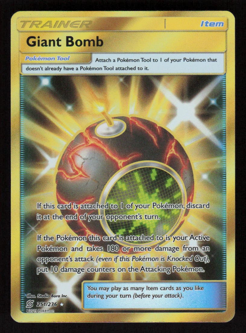 Giant Bomb (Secret) Holo 251/236 SM - Unified Minds LP-NM