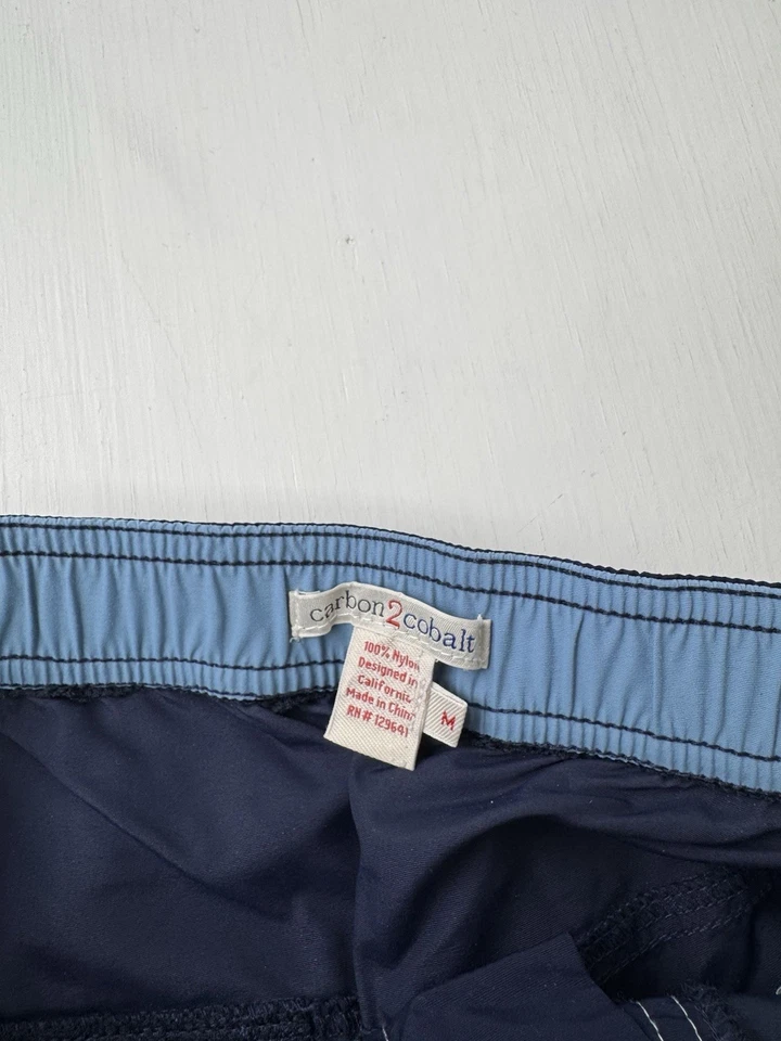 Carbon 2 Cobalt Nylon Navy Blue Swim Trunks Short Mens Medium - Image 2 of 4