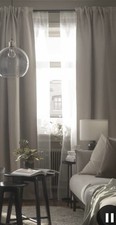 IKEA Vilborg curtains in Beige 145cm x 250cm