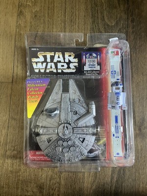 STAR WARS Collector Time Piece R2-D2 Time Watch w/ Millenium Falcon Watch Case