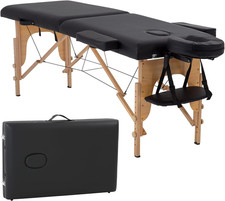 Massage Bed Portable Massage Table 2 Folding Lash Bed Height Adjustable 24 Inch