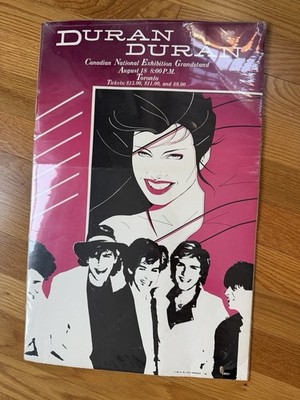 Duran Duran 1983 Canadian National Grandstand Toronto Concert Poster (13x20)