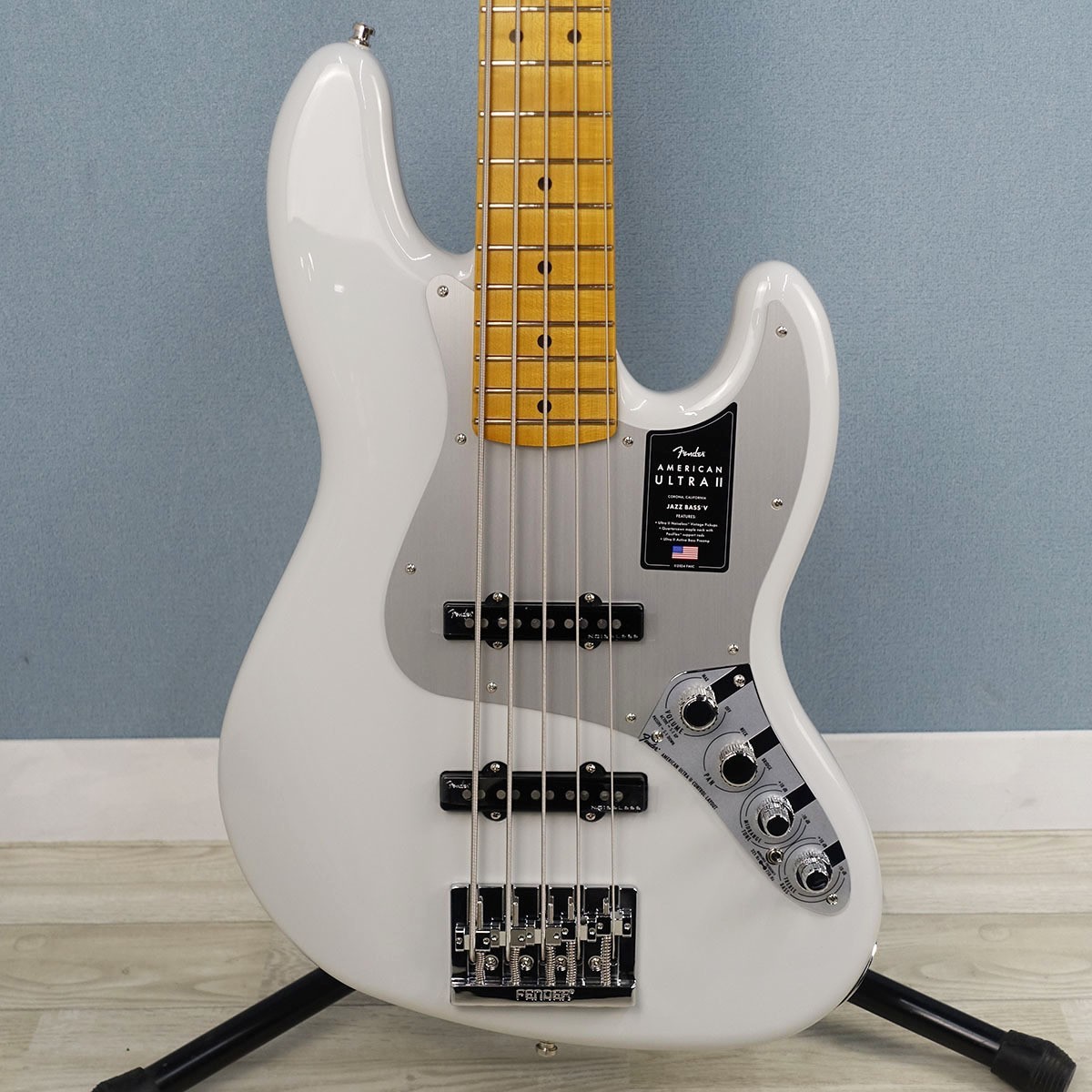 Fender American Ultra II Jazz Bass V MN Avalanche Used Electric Bass Guitar