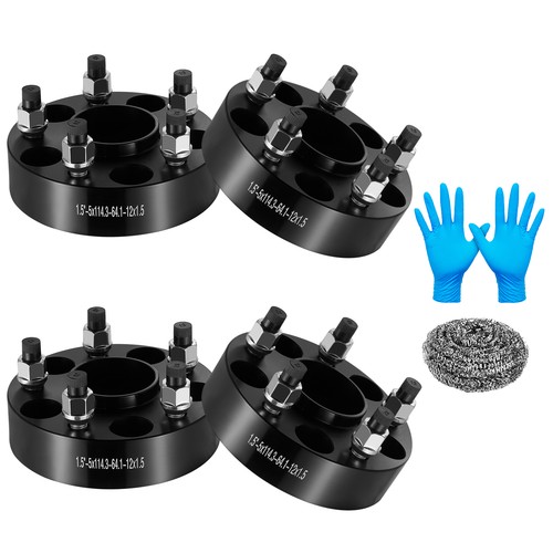 Trailsport4x4 1.5 Inch Hub Centric Wheel Spacers (4 Pcs) – For 2004-2014 Ford Expedition – 6061 T6 Billet Aluminum