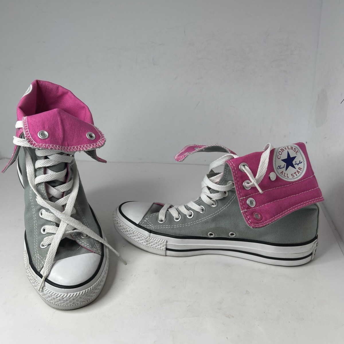 Chuck Taylors Flip Down Converse All Star Womens Converse Grey And