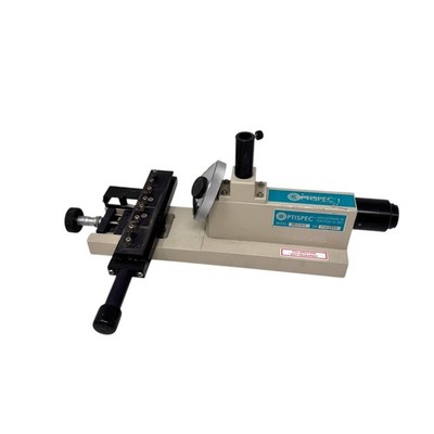 Optispec ME2503 Fiber Optic Inspection Microscope Base w/ Mitutoyo Micrometer
