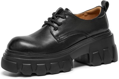 BEAU TODAY Platform Oxfords for Women, Oxford Shoes Women,Chunky Cow... 