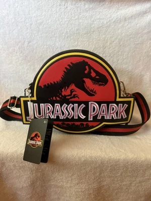 Loungefly Jurassic Park Logo T-Rex Crossbody Bag NWT Universal Studios - Image 1 of 3