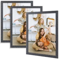 12x16 Picture Frame Set of 3, Rustic Farmhouse Wall Decor Photo Frames with P...