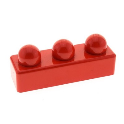 1x Lego Duplo Primo Building Block B-Ware Used 1x3 Red Baby 9012 2019 31002